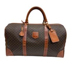 美品 CELINE セリーヌ ボストンバッグ マカダム トリオンフ 旅行バッグ CELINE セリーヌ ミニボストンバッグ ハンドバッグ マカダム