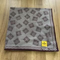 FENDI ロゴ ズッカ 柄 ハンカチ バンダナ ヴィンテージ 稀少レア