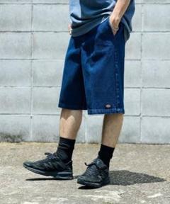 Dickies ディッキーズ ワイド バギー デニム ショート ハーフ パンツのサムネイル