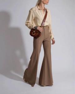 定価約15万新品タグ付きChloe クロエロゴシルクシャツサイズ36