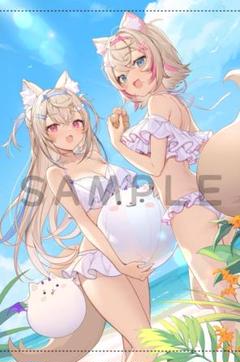 イコモチ　等身大タペストリー　フワワ　モココ　2個セット　フワモコ　 C105 フワモコ FUWAMOCO タペストリー イコモチ - メルカリ