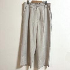美品✨HK WORKS LONDON ワイドパンツ　ベージュ　XL 無地シンプル