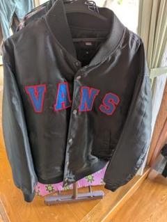 VAN 90s ワッペン刺繍 ヴィンテージレザースタジャン 古着 ■25C33 VAN 90s ワッペン刺繍 ヴィンテージレザースタジャン 古着