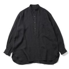 COMOLI サンフェード　ブラック　墨黒　半袖　シャツ　コットンシャツ　メンズ コットンメッシュ 半袖Tシャツ(1(MEN) Black/ブラック): COMOLI