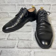 【美品】 REGAL　ビジネスシューズ　プレーントゥ　ブラック　レザー