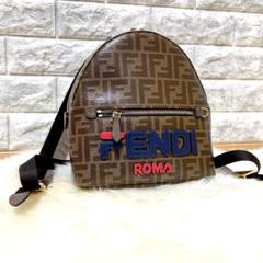 美品 FENDI×FILA フェンディ ズッカ柄 リュックサック/バックパック