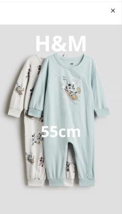 H&M ミッキーマウス ベビーパジャマ 2枚セット