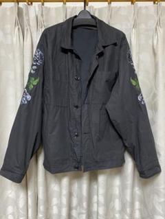 JUVENILE DELINQUENT パイソン柄 ナイロンジャケット XL ヴィンテージライクN/Cツイルユーティリティショートブルゾン