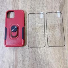 iPhone アイフォンケースカバーリング付き液晶画面保護フィルム
