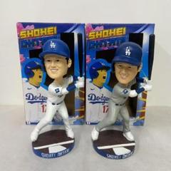 大谷翔平ボブルヘッド2体セット新品・未開封。 大谷翔平 二刀流 ボブルヘッド セット