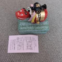 【新品未使用】首振り赤ベコ　郷土玩具　福島県野沢民芸品