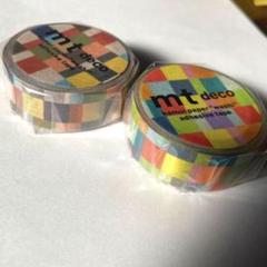 mt マスキングテープ モザイク柄　２種セット＊ ブライト　グレイッシュのサムネイル
