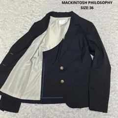 極美品　マッキントッシュフィロソフィー　ピーコート　ウール　紺　 金ボタン L 極美品 マッキントッシュフィロソフィー ピーコート ウール 紺