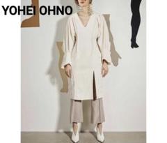 YOHEI OHNO ヨウヘイオオノ Vネックドレス ワンピース オフホワイトのサムネイル