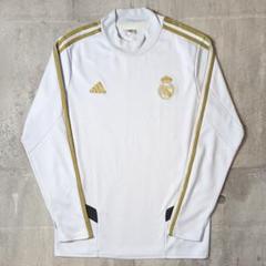 adidas レアルマドリード ゲームシャツ 古着 刺繍 エンブレム 白 XL adidas レアルマドリード ゲームシャツ 古着 刺繍 エンブレム 白