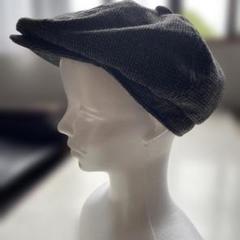 グレー チェック柄 ハンチングフリーサイズ　美品　メンズ