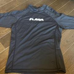AQA 黒 ラッシュガード キッズ150くらい