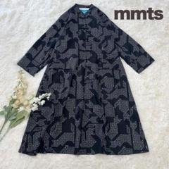 【ようちゃん】mmts マミタス 三毛猫柄  ワンピース　Navy S mmts（マミタス）の「mmts / 三毛猫柄ワンピース（ワンピース