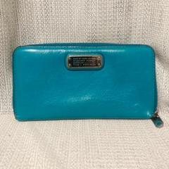 【ランクA】Marc by Marc Jacobs 長財布 ブルー グリーン