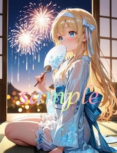 a108 美少女 かわいい イラスト 下着 コスプレ セクシー A4ポスター