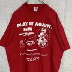 ラッセルアスレティック　プリントTシャツ　レッド　L
