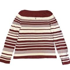 ココマーク◆CHANEL◆ ヘンリーネック切り返しリブ長袖 brown シャネル ココマーク◇CHANEL◇ ヘンリーネック切り返しリブ長袖 brown