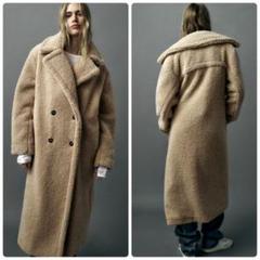 完売品♡ZARA エクストラロングフェイクボアコート テディベア 2023aw 完売品♡ZARA エクストラロングフェイクボアコート テディベア