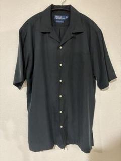 90s ラルフローレン CALDWELL 半袖シャツ 完全無地 レアS シルク混 美品 S 完全無地 シルクコットン イエロー caldwell 黄色 半袖