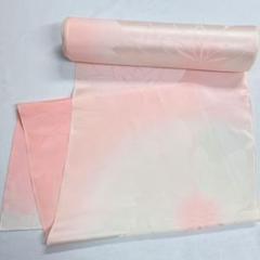 襦袢反物　正絹　着尺　菊花　花模様　白　ピンク　着物　062tz