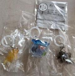 雨空金魚 めじるしアクセサリー ガチャ 金魚鉢 出目金 イエローコメット
