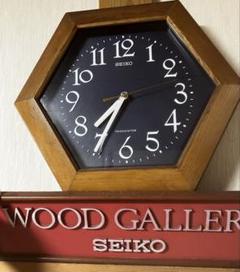 SEIKO 六角形掛け時計　木製　ヴィンテージ　アンティーク　トランジスタ