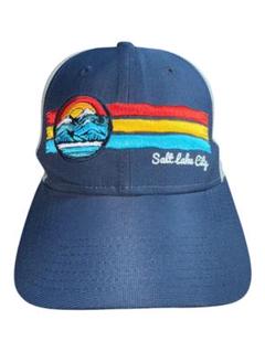 Salt Lake City キャップ ネイビー グレー (2)