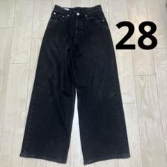 ZARA スーパーバギーフィットジーンズ　ブラック　EU34 28 ワイドデニム ZARA スーパーバギーフィットジーンズ ブラック EU34 28 ワイド