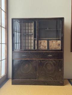 黒柿茶箪笥  タンス 和箪笥 飾り棚 送料込み】 山形県名産品 高級家具 手作り黒柿和茶箪笥 【代金