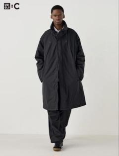 UNIQLO：C ユニクロC フーデッドコート ブラック Lサイズ 新品未使用 2025年最新】フーデッドコート uniqlo cの人気アイテム - メルカリ