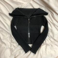ダブルジップオフショルリブニットのサムネイル
