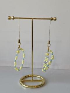 【8】パステルビーズ ハンドメイド チャーム2本セット
