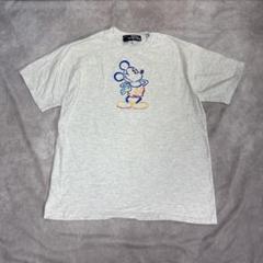 90s ディズニーオリジナル USA製 ミッキーマウス ビンテージ グレー M