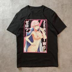 【入手困難】ダーリン・イン・ザ・フランキス ゼロツー Tシャツ アニメ ブラックのサムネイル