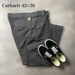 古着Carhartt 灰色　ライトウェイト　カーゴパンツ　42×30【AA17】