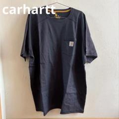 Carhartt ネイビー Tシャツ 2XL ラグラン ワーク系 古着 アメリカ