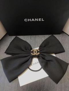 *希少限定*【CHANEL】リボンシュシュ お嬢様リボン♡ ☆ガーリーなリボンが可愛い♪【CHANEL】リボン シュシュ