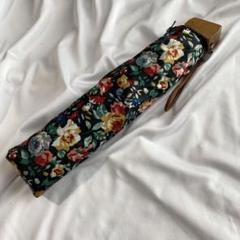 【美品】KEZO ケンゾー 花柄 折りたたみ 傘 カサ 収納袋付きのサムネイル