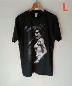 エイミー・ワインハウス AMY シンガー バンドTシャツ(L)U46