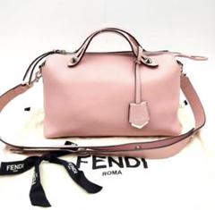 【美品】FENDI バイザウェイ ハンドバッグ 2way レザー ピンク