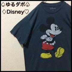 ♦️ゆるダボ♦️Disney T-Shirt navy SizeL