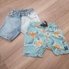 f.o.kids Ocean&Ground ハーフパンツ 2枚セット 100