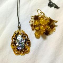 アンティークブローチ&ネックレス　昭和40年代物