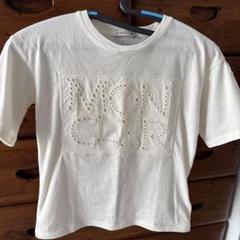 MONCLER ホワイト Tシャツ ロゴ刺繍