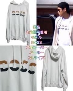 美品　大谷翔平着用　BOSS リラックスフィット コットンパーカー 美品 大谷翔平着用 BOSS リラックスフィット コットンパーカー